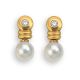Pearl and Diamond Earrings - 01017054 | Heming Diamond Jewellers | London