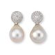 Pearl and Diamond Earrings - 02021172 | Heming Diamond Jewellers | London