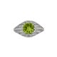 Peridot and Diamond Ring - 00021306 | Heming Diamond Jewellers | London