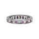 Pink Sapphire and Diamond Full Eternity Ring - 00018722 | Heming Diamond Jewellers | London
