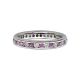 Pink Sapphire and Diamond Full Eternity Ring - 00018725 | Heming Diamond Jewellers | London