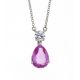 Pink Sapphire and Diamond Pendant - 00019223 | Heming Diamond Jewellers | London