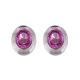 Pink Sapphire Oval Stud Earrings - 00019975 | Heming Diamond Jewellers | London