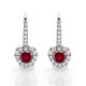 Ruby and Diamond Drop Earrings - 00019424 | Heming Diamond Jewellers | London