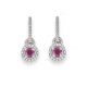 Ruby and Diamond Earrings - 02021240 | Heming Diamond Jewellers | London