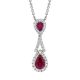 Ruby and Diamond Pendant - 00019721 | Heming Diamond Jewellers | London