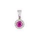 Ruby and Diamond Pendant - 00022725 | Heming Diamond Jewellers | London