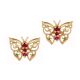 Ruby 'Butterfly' Earrings - 01017674 | Heming Diamond Jewellers | London