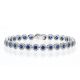 Sapphire and Diamond Bracelet - 01017592 | Heming Diamond Jewellers | London