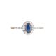 Sapphire and Diamond Cluster Ring - 00022706 | Heming Diamond Jewellers | London