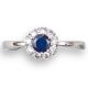 Sapphire and Diamond Cluster Ring - 00024565 | Heming Diamond Jewellers | London