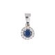 Sapphire and Diamond Pendant - 00022710 | Heming Diamond Jewellers | London