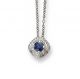 Sapphire and Diamond Pendant - 00024931 | Heming Diamond Jewellers | London