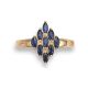 Sapphire and Gold Dress Ring - 00021906 | Heming Diamond Jewellers | London
