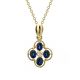 Sapphire Cluster Pendant - 00020985 | Heming Diamond Jewellers | London