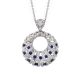 Sapphire & Diamond Pendant - 00021312 | Heming Diamond Jewellers | London