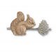 Squirrel & Fir Cone Brooch - 00021670 | Heming Diamond Jewellers | London