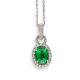 Tsavorite & Diamond Pendant - 02021389 | Heming Diamond Jewellers | London