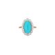 Turquoise and Diamond Cluster Ring - 03018233 | Heming Diamond Jewellers | London