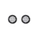 White and Black Diamond Earrings - 00022249 | Heming Diamond Jewellers | London