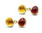 Citrine and Garnet Cufflinks - 02020243 | Heming Diamond Jewellers | London