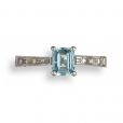 Aquamarine and Diamond Ring - 00024623 | Heming Diamond Jewellers | London