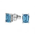 Aquamarine Stud Earrings - 02021744 | Heming Diamond Jewellers | London