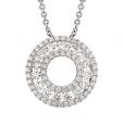 Diamond Circle Pendant - 00019760 | Heming Diamond Jewellers | London