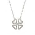 Diamond Clover Pendant - 00020878 | Heming Diamond Jewellers | London