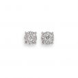 Diamond Cluster Earrings - 00022327 | Heming Diamond Jewellers | London