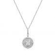 Diamond cluster pendant - 00023019 | Heming Diamond Jewellers | London