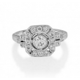 Diamond Cluster Ring - 00022475 | Heming Diamond Jewellers | London