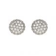 Diamond Cluster Stud Earrings - 01017766 | Heming Diamond Jewellers | London