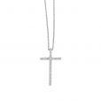 Diamond Cross and Chain - 00021971 | Heming Diamond Jewellers | London