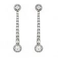 Diamond Drop Earrings - 00020850 | Heming Diamond Jewellers | London