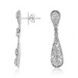 Diamond Drop Earrings - 00022505 | Heming Diamond Jewellers | London