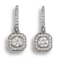 Diamond Drop Earrings - 00024608 | Heming Diamond Jewellers | London