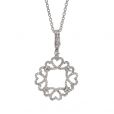 Diamond Heart Pendant - 00019273 | Heming Diamond Jewellers | London