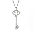 Diamond Key Pendant - 00019278 | Heming Diamond Jewellers | London