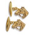 Horse head cufflinks - 00023855 | Heming Diamond Jewellers | London