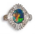 Opal & Diamond Ring - 02023505 | Heming Diamond Jewellers | London