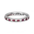 Ruby and Diamond Full Eternity Ring - 00018689 | Heming Diamond Jewellers | London