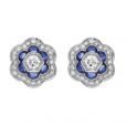 Sapphire and Diamond Clusters - 00019744 | Heming Diamond Jewellers | London