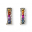 Sapphire and Diamond Earrings - 00022934 | Heming Diamond Jewellers | London