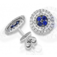 Sapphire and Diamond Earrings - 02021737 | Heming Diamond Jewellers | London