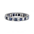 Sapphire and Diamond Full Eternity Ring - 00018698 | Heming Diamond Jewellers | London