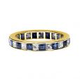 Sapphire and Diamond Full Eternity Ring - 00018700 | Heming Diamond Jewellers | London