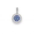 Sapphire and Diamond Pendant - 00022815 | Heming Diamond Jewellers | London