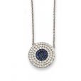 Sapphire and Diamond Pendant - 00024219 | Heming Diamond Jewellers | London