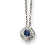 Sapphire and Diamond Pendant - 00024931 | Heming Diamond Jewellers | London